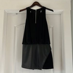 BCBG Leather Dress with skort